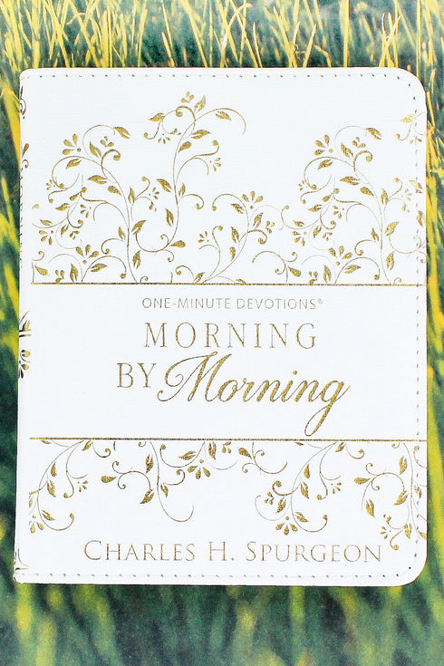 One-Minute Devotions - Morning by Morning LuxLeather Book