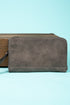 Taupe Gray Faux Leather Cassi Clutch