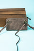 Taupe Gray Faux Leather Cassi Clutch