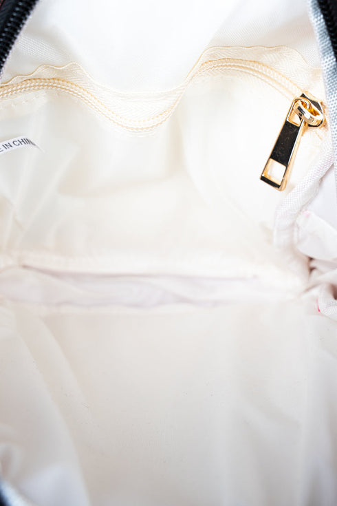 Black Faux Leather Small Lyla Sling Bag