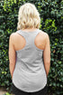 Next Level Ladies' Colorblock Racerback Tank, Lilac/Heather Gray *Personalize It!