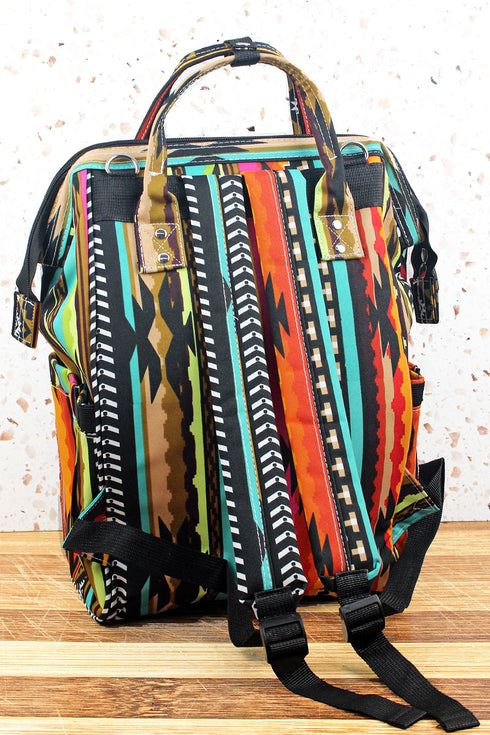 San Jose Serape Diaper Bag Backpack