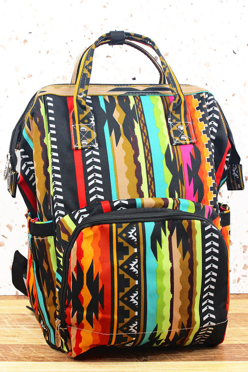 San Jose Serape Diaper Bag Backpack