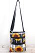 Sunflower Plaid Crossbody Bag