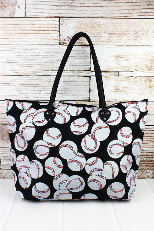 Baseball Large Shoulder Tote