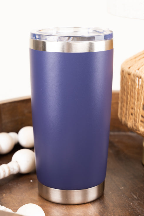 Be Still Purple Stainless Steel Travel Mug