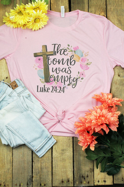 The Tomb Was Empty Tri-Blend Short Sleeve Tee