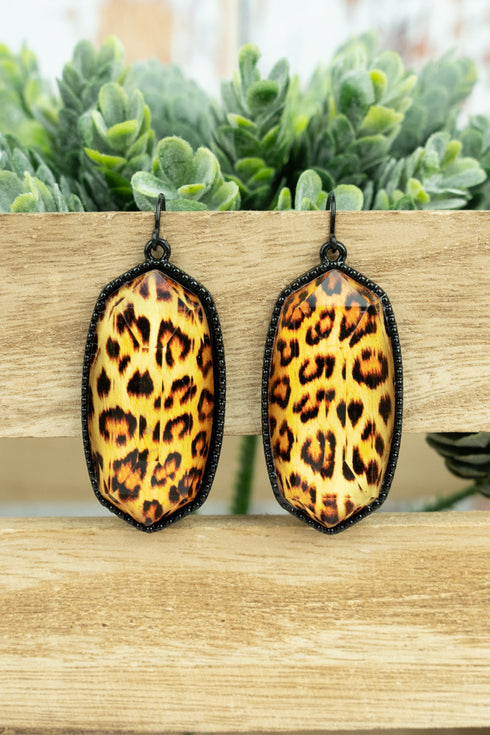 Mia Bengal Black Earrings