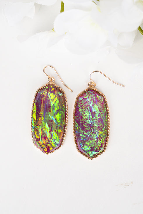 Mia Fuchsia Opal Earrings