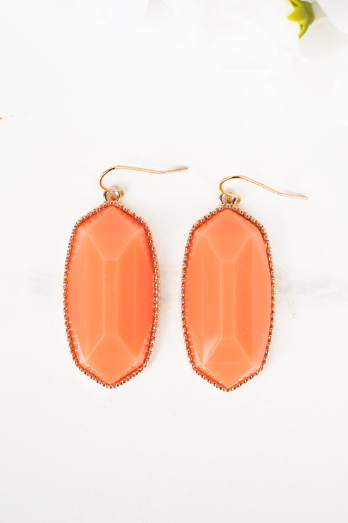 Mia Peach Earrings
