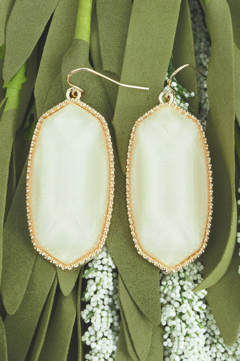 Mia Ivory Shimmer Earrings
