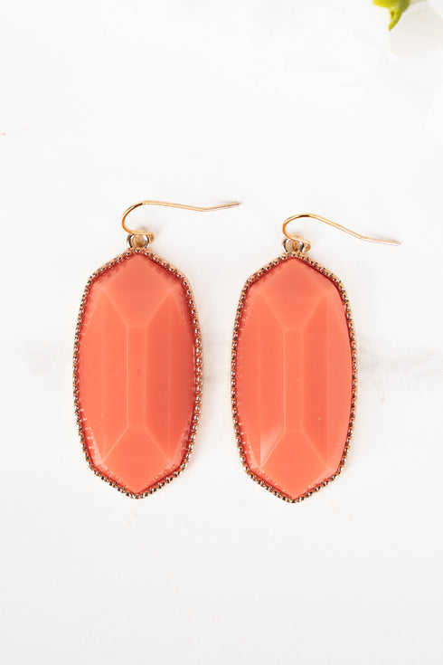 Mia Salmon Earrings