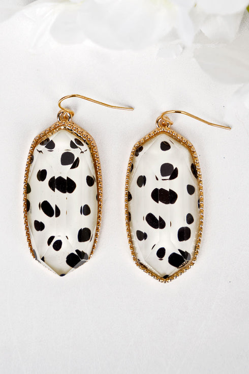 Mia Dalmatian Earrings