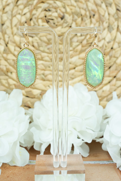 Lorelei Mint Opal Earrings