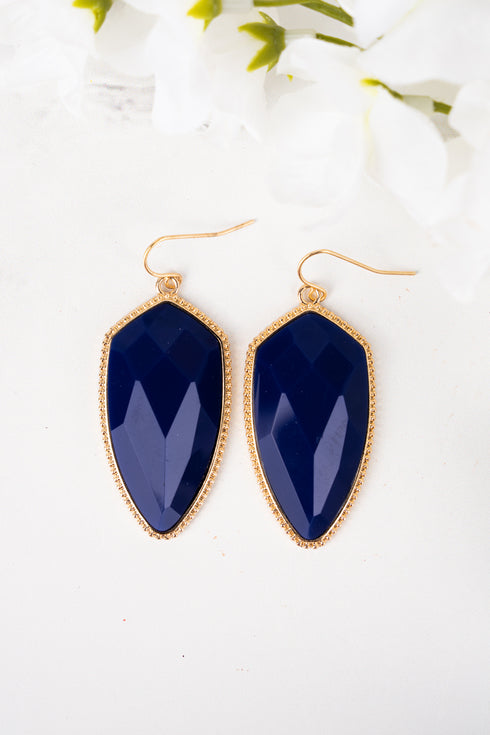 Miara Blue Petal Earrings
