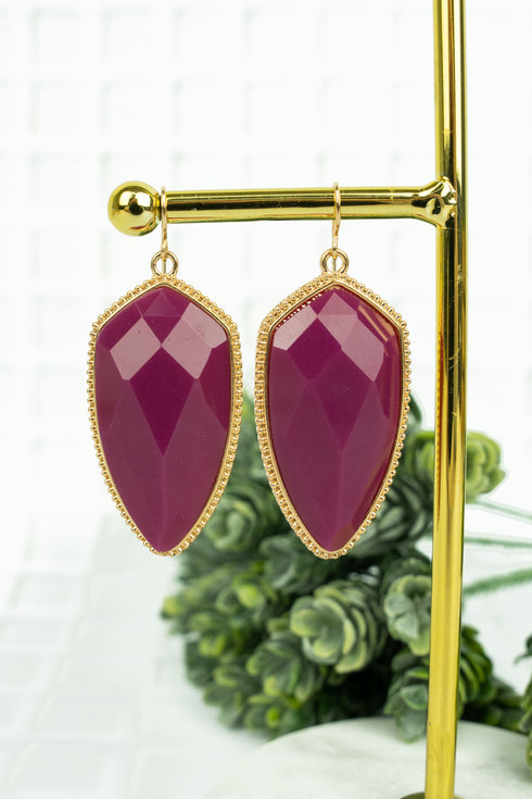 Miara Fuchsia Petal Earrings