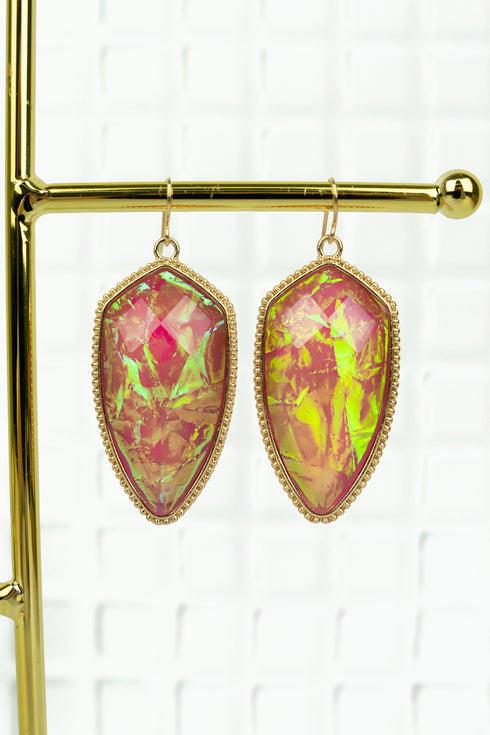 Miara Fuchsia Opal Petal Earrings