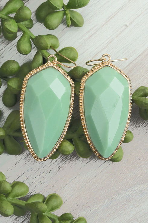 Miara Mint Petal Earrings