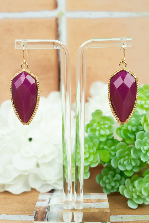 Lorelle Fuchsia Petal Earrings
