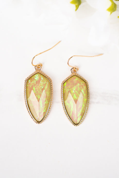 Lorelle Ivory Opal Petal Earrings