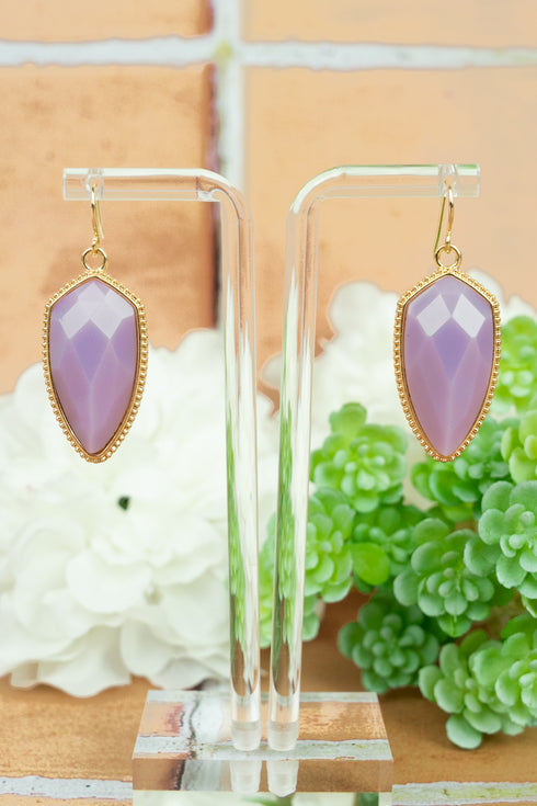 Lorelle Lavender Petal Earrings