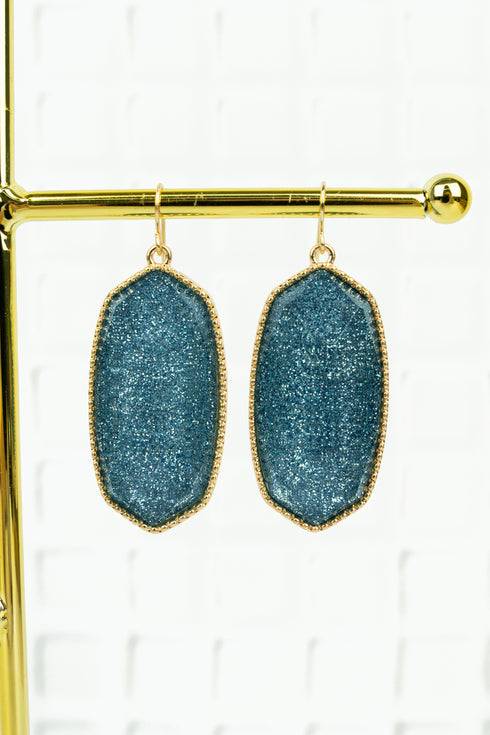 Shimmering Dawn Aqua Earrings