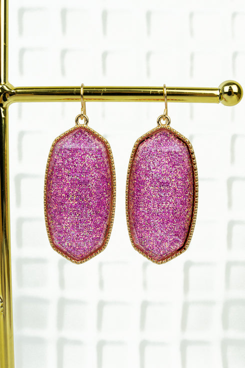 Shimmering Dawn Lavender Earrings