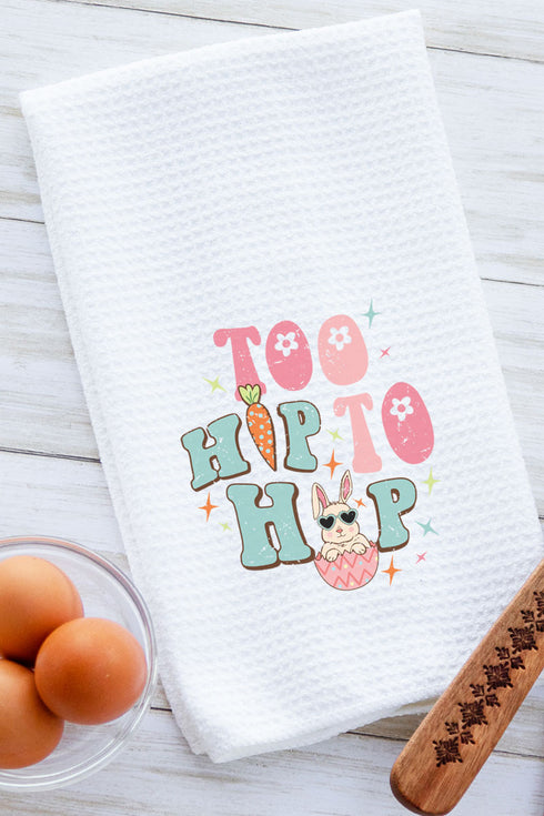 Too Hip To Hop Waffle Kitchen Towel