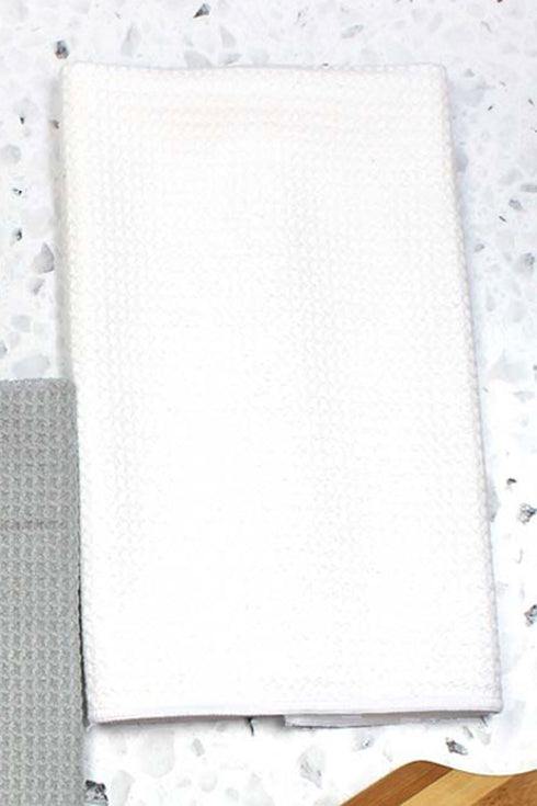 Autumn Thankful Grateful Blessed Waffle Kitchen Towel