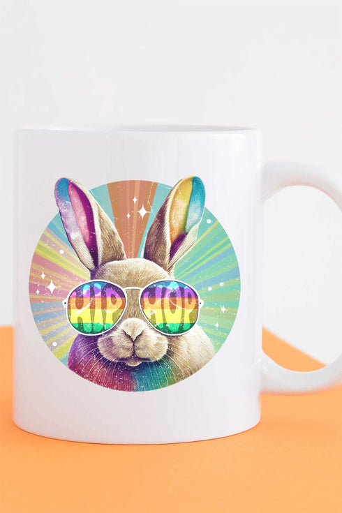 Groovy Bunny Hip Hop White Mug