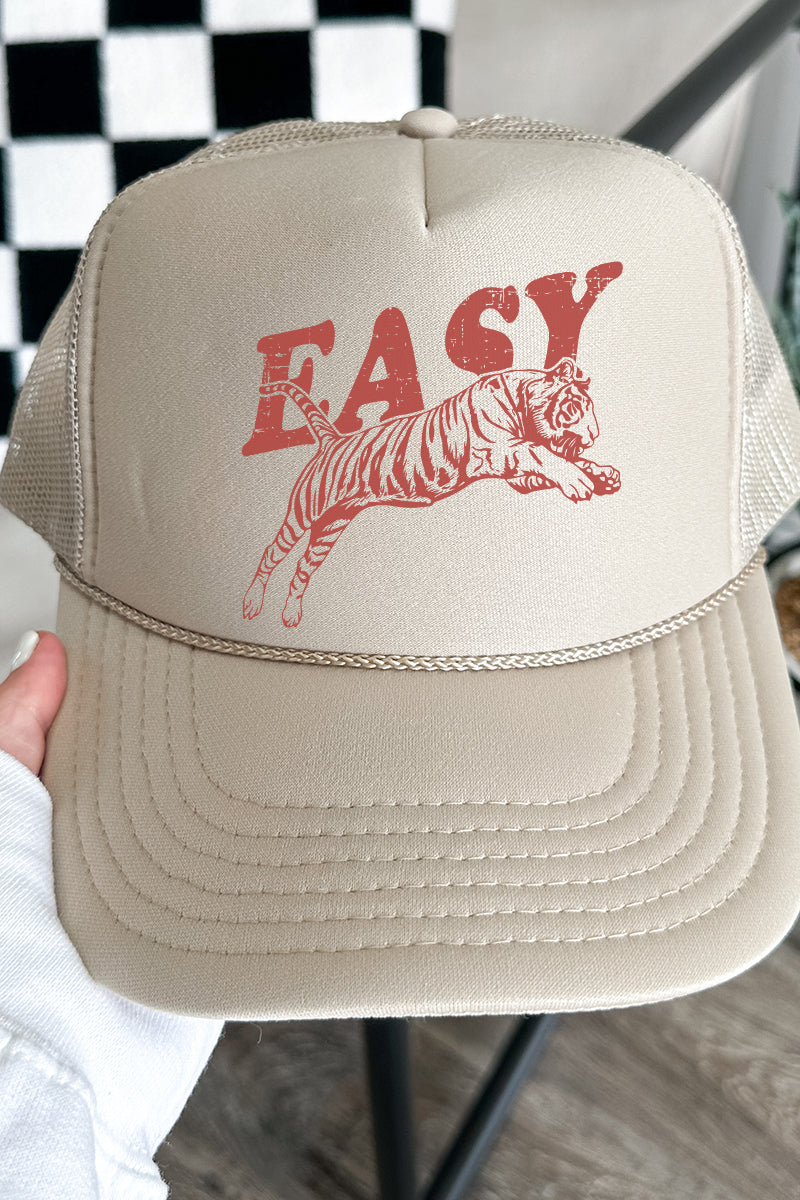 Easy Tiger Otto Khaki Foam Front Trucker Hat | HH – Howdy Honey