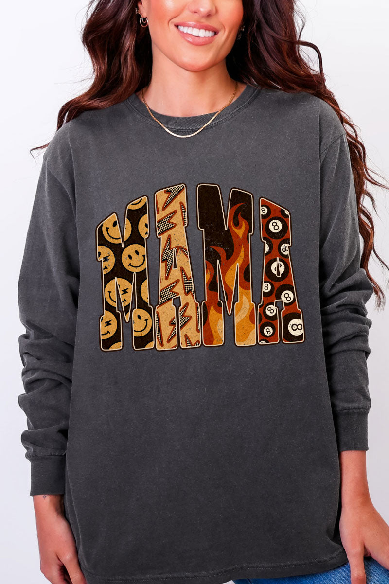 れりmama WTW-TR23 Mama Remix Comfort Colors Heavyweight Long Sleeve T-Shirt | Howdy