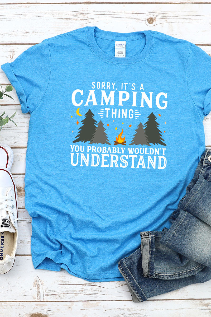 Camping Hats & Tanks Happy CAMPER Camping Hair Dont Care Im a Happy Camper  Embroidered Distressed Unisex Caps Tent RV Shirts Gifts -  Israel