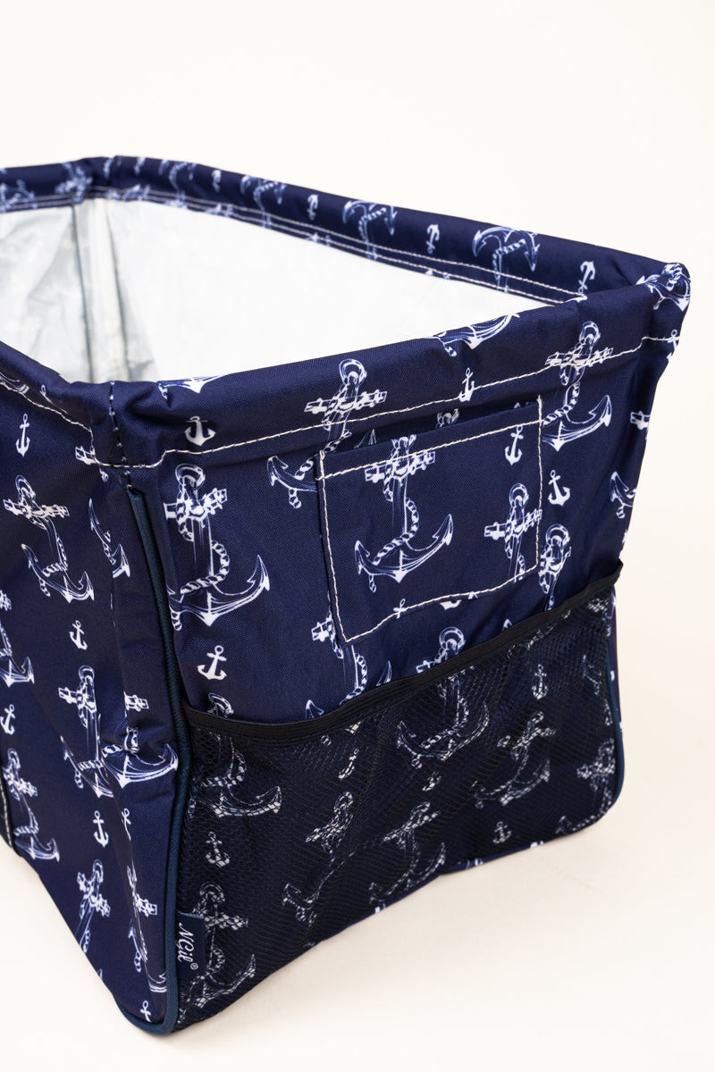 Nautical By Nature Collapsible Haul-It-All Basket with Mesh Pockets ...