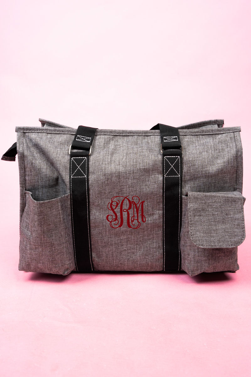 Steel Gray Crosshatch with Black Trim Collapsible Haul-It-All