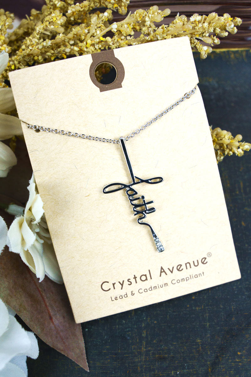 Crystal hot sale avenue necklace