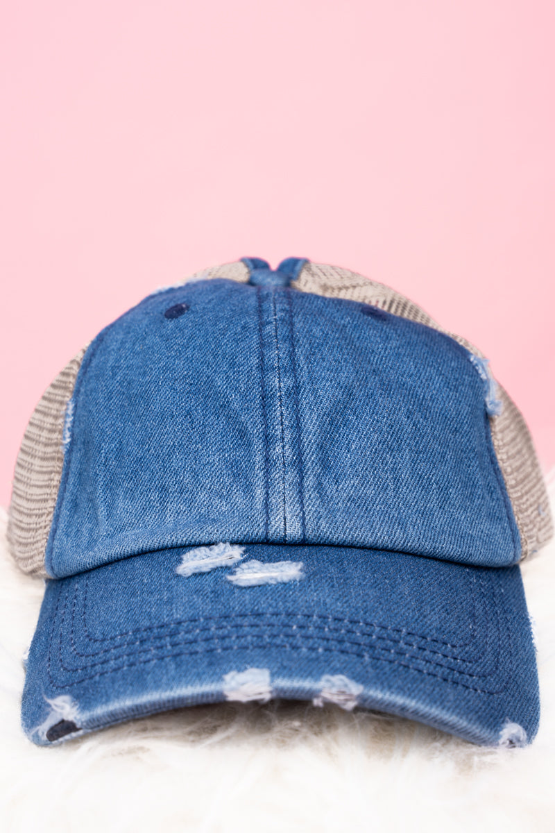 Clam Distressed Trucker Hat