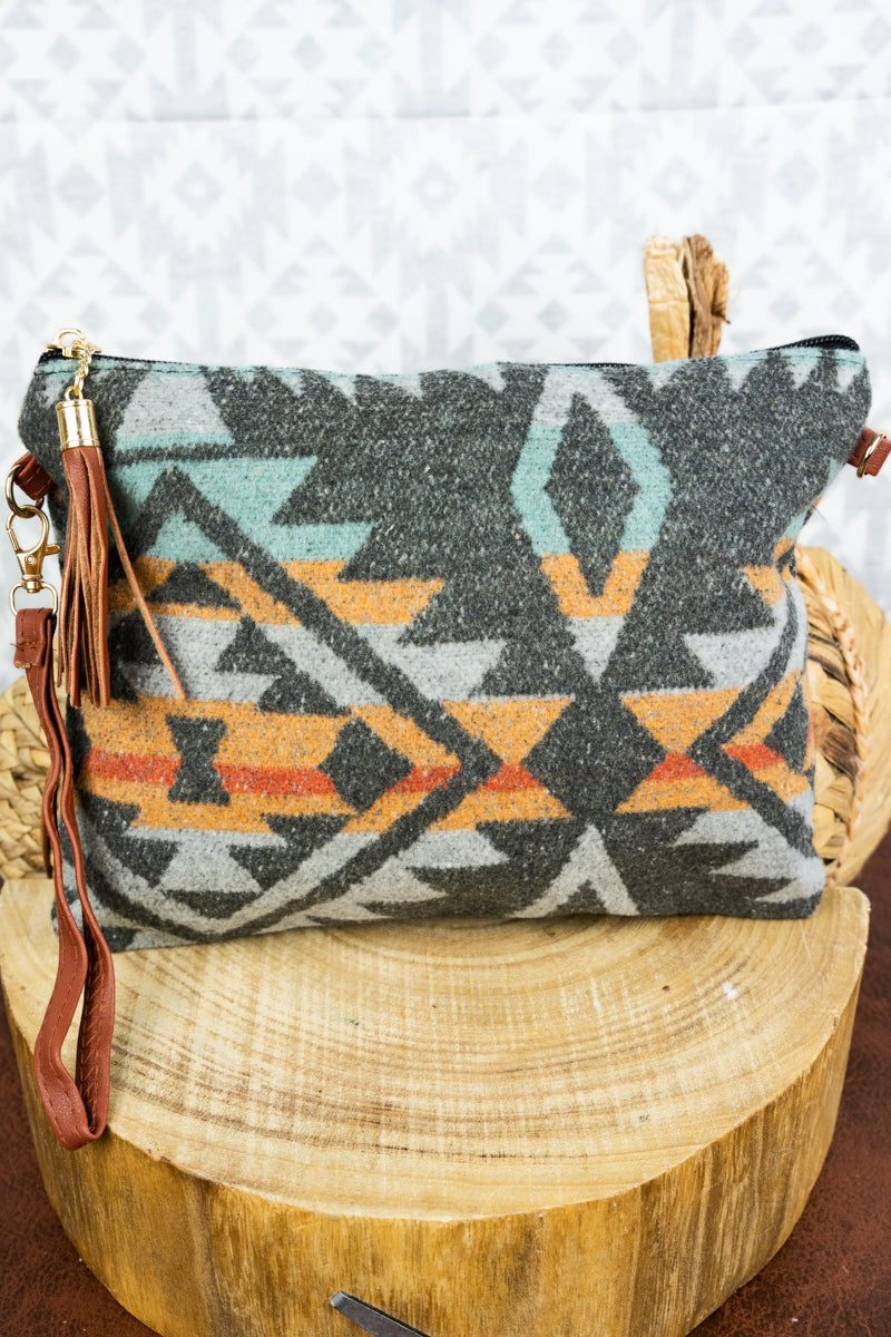 Wild West Howdy Clear Fringe Crossbody Bag