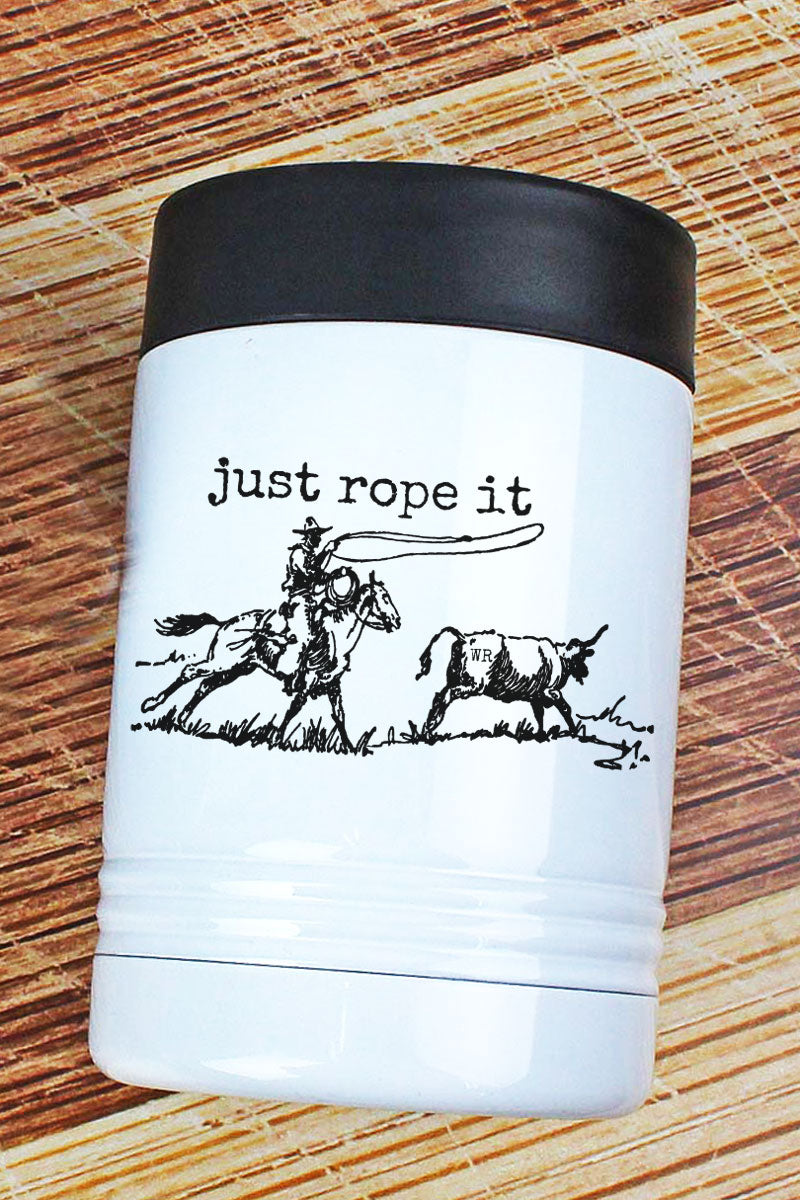 Cowboy Just Rope It Stainless Steel Hugger 12oz Stainless | eWAM ...